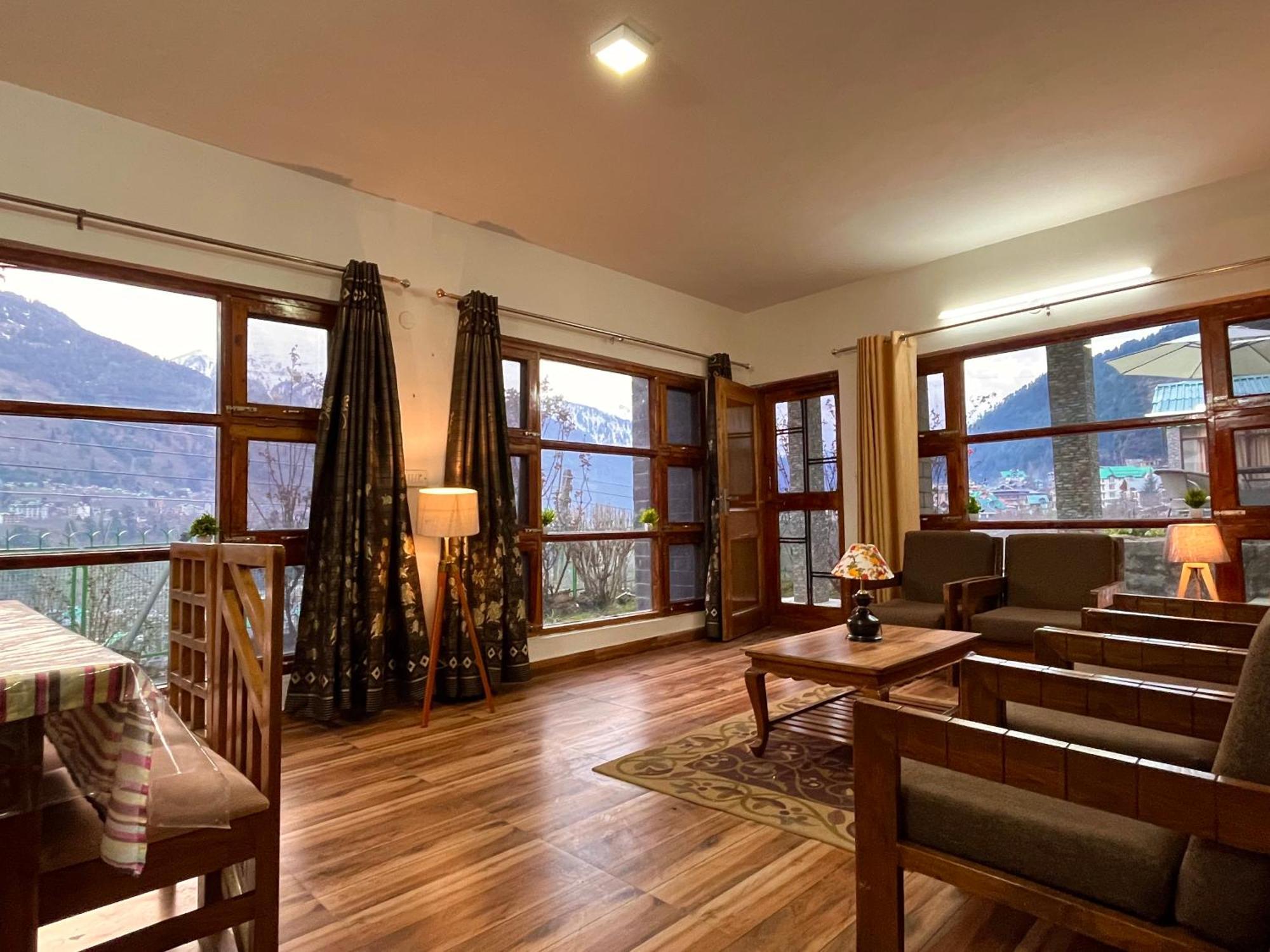 Himalayan River Mountain View 2 Bedrooms Cottage, Manali Exteriör bild