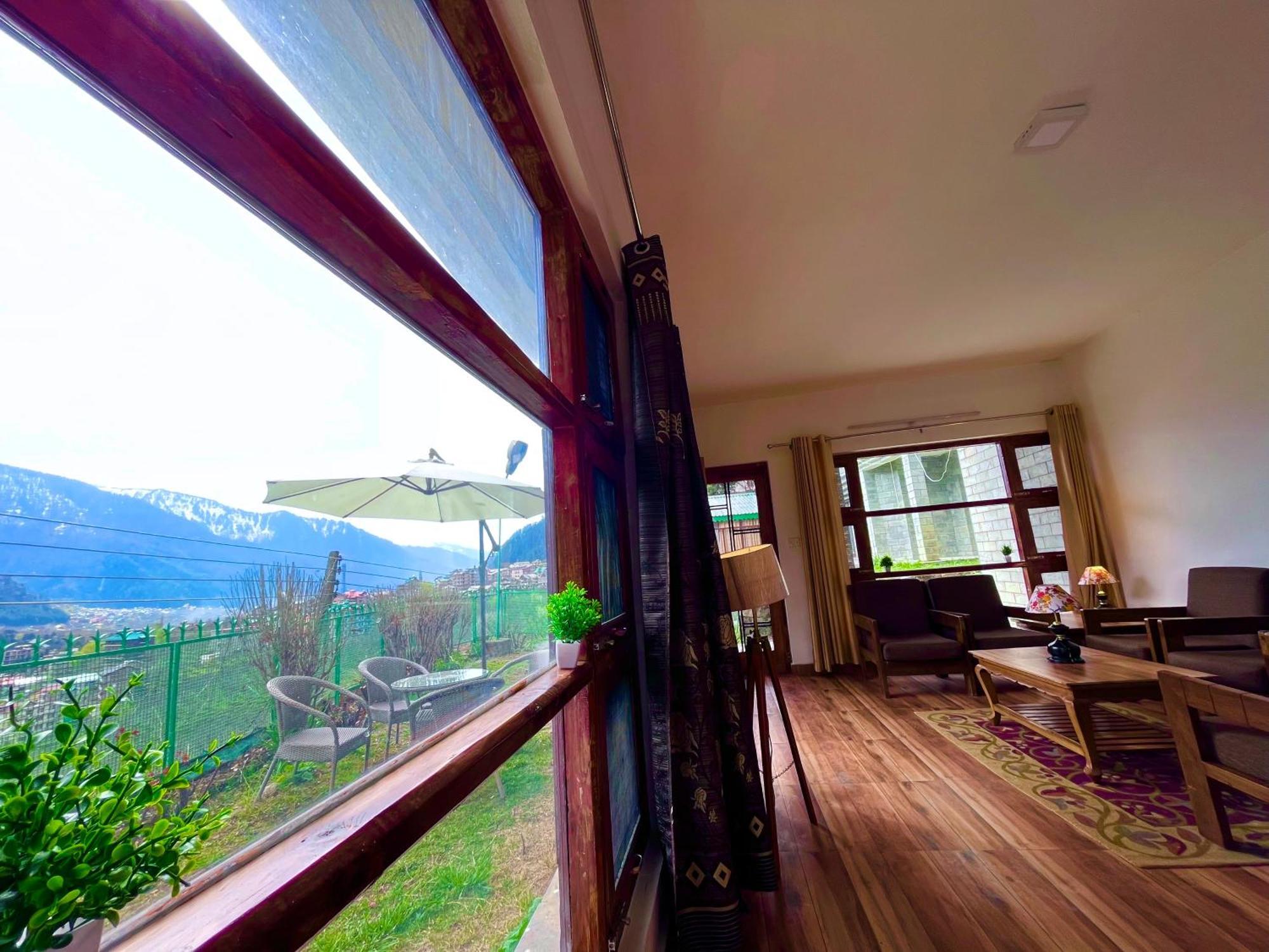Himalayan River Mountain View 2 Bedrooms Cottage, Manali Exteriör bild