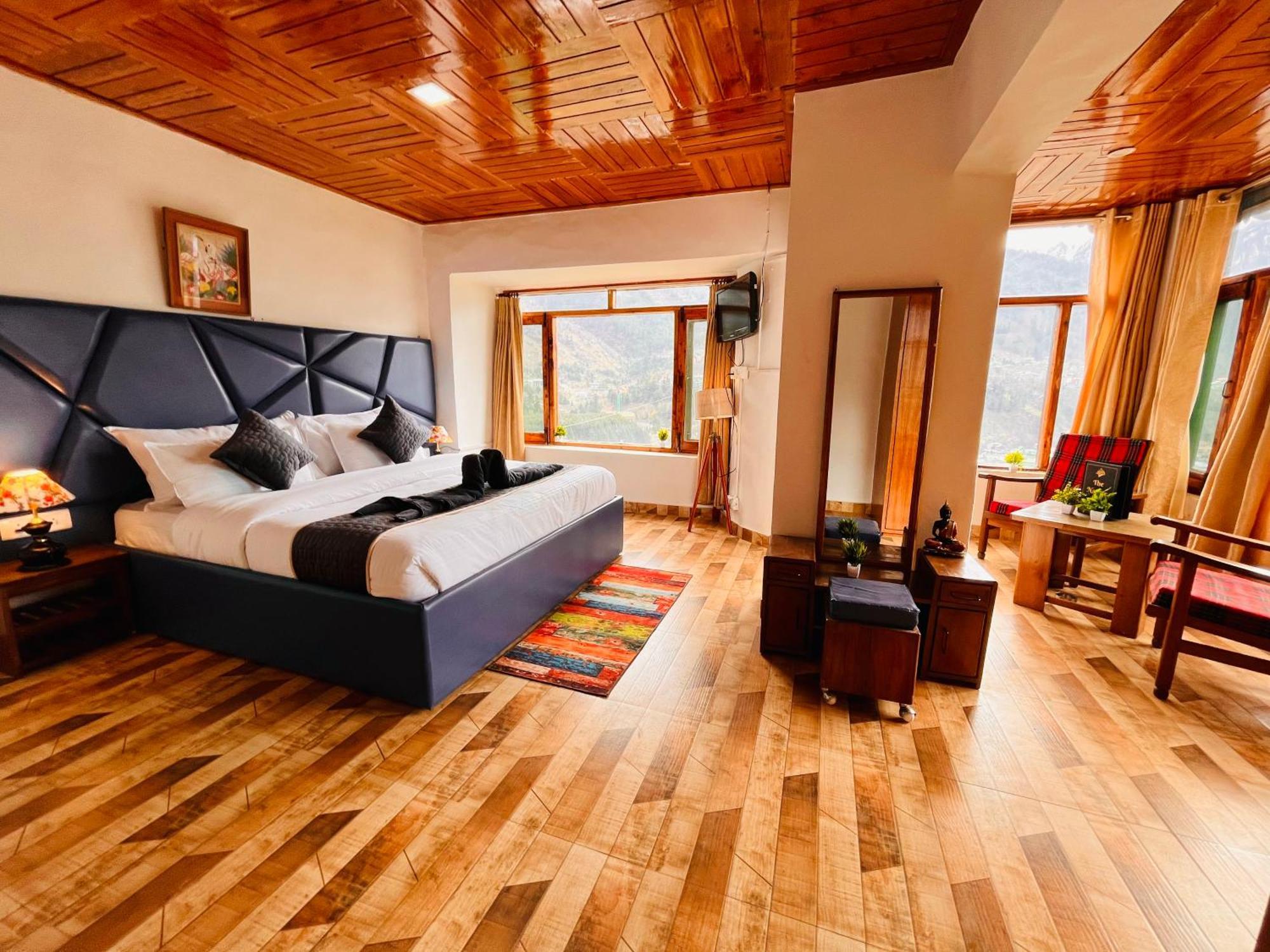 Himalayan River Mountain View 2 Bedrooms Cottage, Manali Exteriör bild
