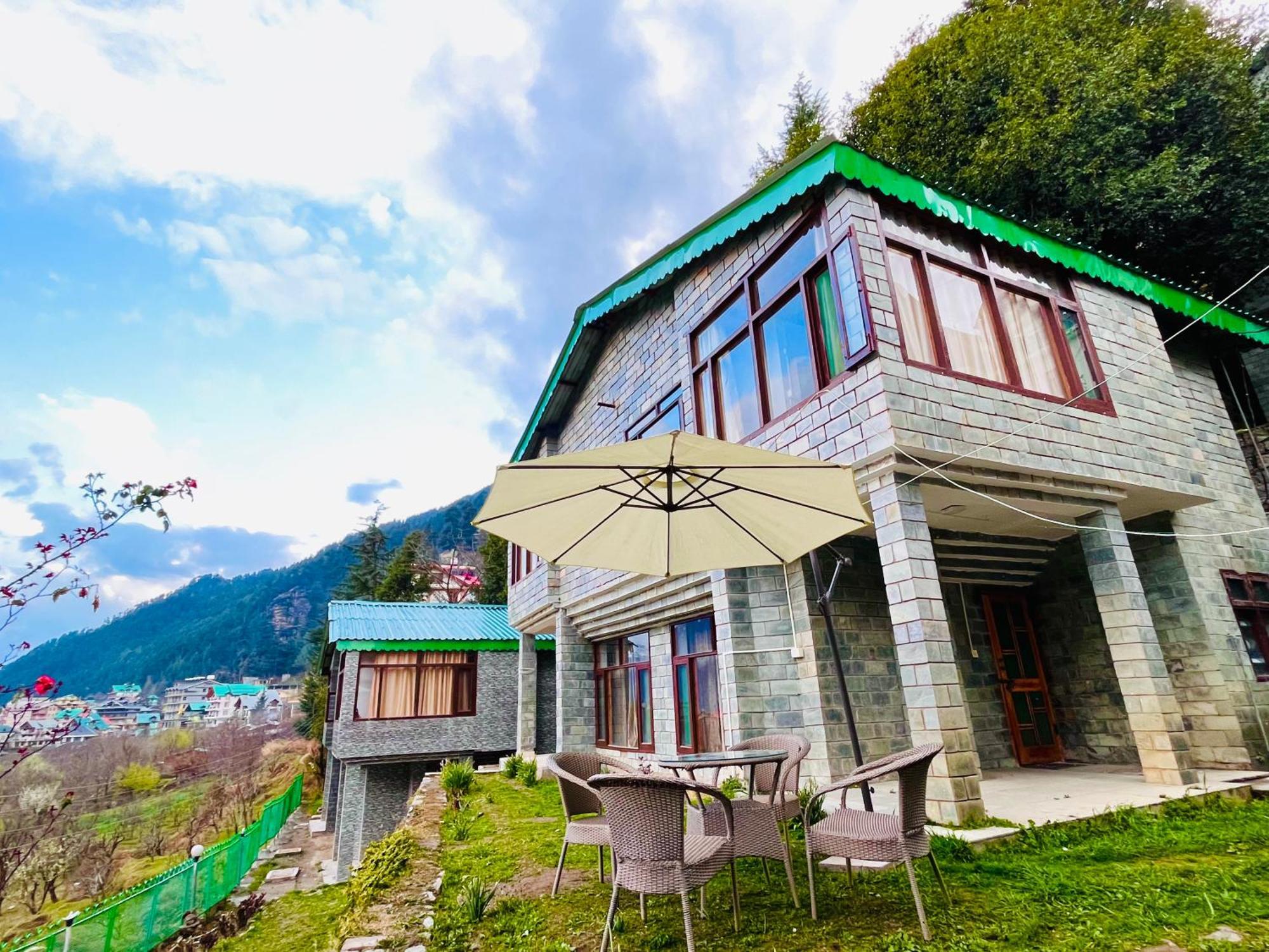 Himalayan River Mountain View 2 Bedrooms Cottage, Manali Exteriör bild