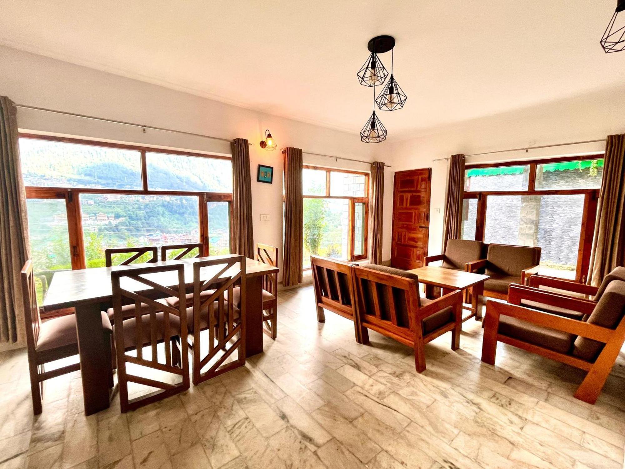 Himalayan River Mountain View 2 Bedrooms Cottage, Manali Exteriör bild